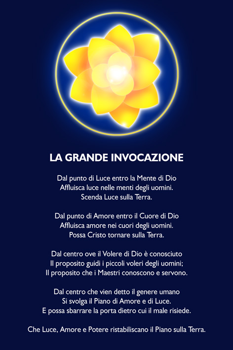 la grande invocazione preghiera